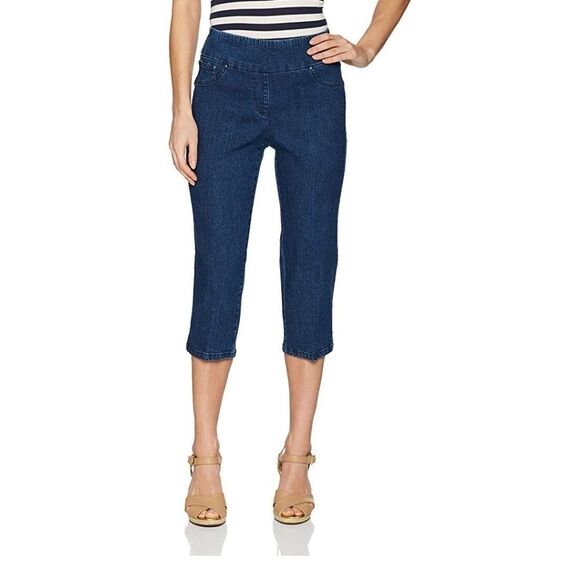 Ruby Rd. Extra Stretch Denim Capri Pants 4P - Picture 1 of 8